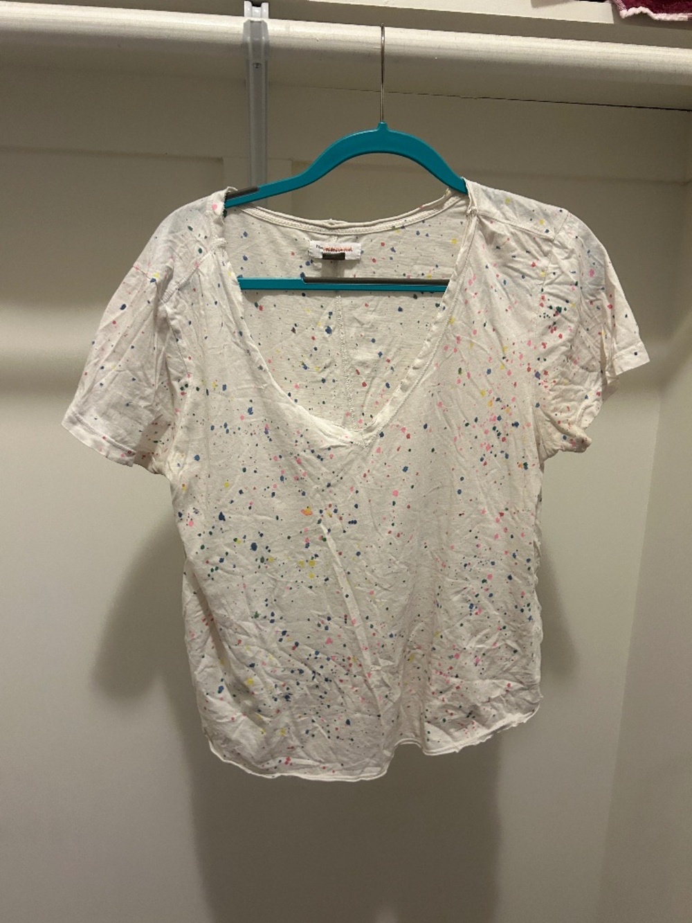 Paint-splatter effect Anthropologie top